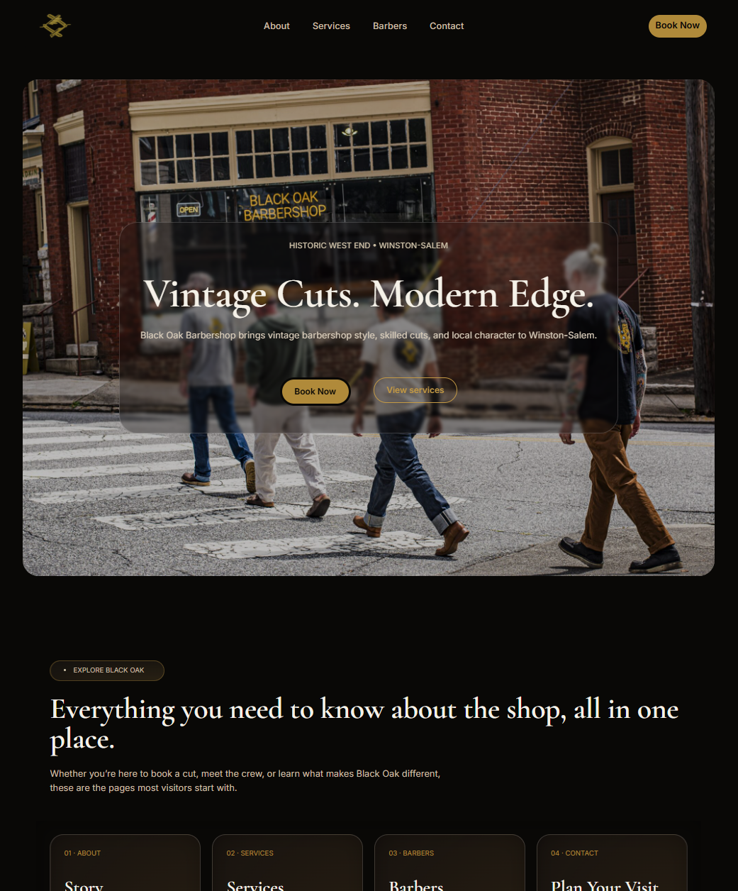 small business website design example built to generate leads