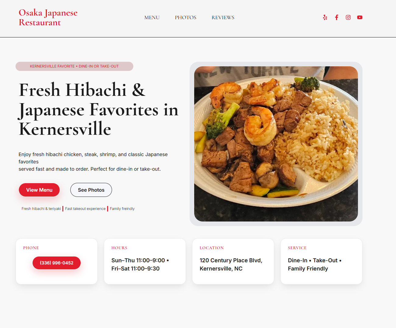 small business website design example built to generate leads